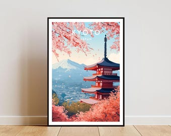Kyoto Travel Print - Japan, Kyoto Poster, Japan Poster, Travel Wall Art, Japan Print, Kyoto Print, Japan Wall Art, Kyoto Wall Art, Japan Art