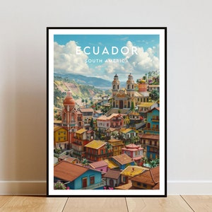 Ecuador Travel Print - South America, Ecuador Poster, South America Poster, Travel Wall Art, Ecuador Print, Equador, South America, Travel