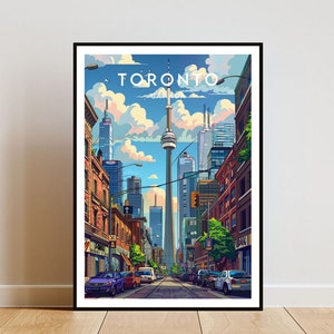 Toronto Travel Print - Kanada, Toronto Poster, Kanada Poster, Reise Wandkunst, Kanada Druck, Poster, Kanada, Toronto, Nordamerika