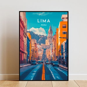 Lima Travel Print - Peru, Lima Poster, Peru Poster, Travel Wall Art, Peru Print, Lima, South America, Peruvian, Lima Wall Art, Travel