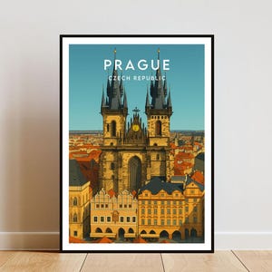 Prague Travel Print - Czech Republic, Prague Poster, Czech Republic Poster, Travel Wall Art, Czechia Print, Prague Print, Prague, Prague Art