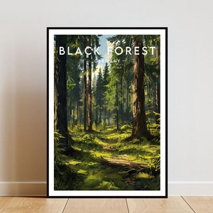 Schwarzwald Travel Print - Deutschland, Schwarzwald Poster, Deutschland Poster, Reise Wandkunst, Deutschland Print, Deutschland, Europa, Schwarzwald