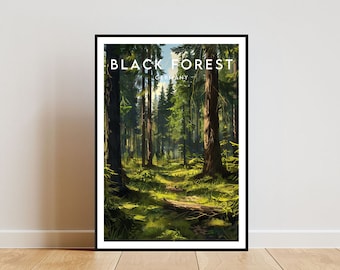 Black Forest Travel Print - Germany, Black Forest Poster, Germany Poster, Travel Wall Art, Germany Print, Germany, Europe, Black Forest