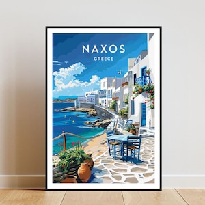 Naxos Travel Print - Greece, Naxos Poster, Greece Poster, Travel Wall Art, Greece Print, poster, Greece, Europe, Naxos, Greek Poster