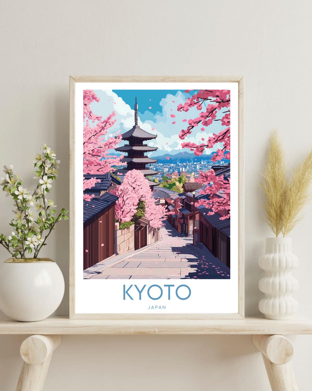 Kyoto Travel Print - Japan, Kyoto Poster, Japan Poster, Travel