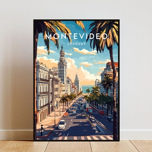 Montevideo Travel Print - Uruguay, Montevideo Poster, Uruguay Poster, Travel Wall Art, Uruguay Print, Montevideo, South America, Uruguay