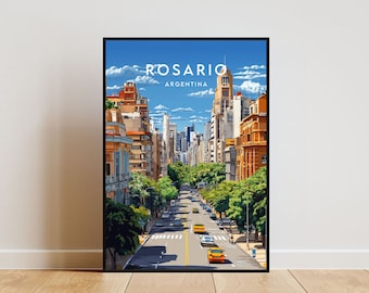 Rosario Travel Print - Argentina, Rosario Poster, Argentina Poster, Travel Wall Art, Argentina Print, Rosario, South America, Argentinian