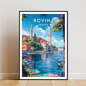Rovinj Travel Print - Croatia, Rovinj Poster, Croatia Poster, Travel Wall Art, Croatia Print, Croatia, Rovinj, Europe, Croatian, Rovinj Art