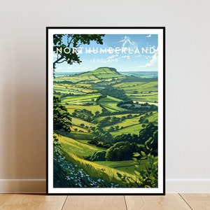 Northumberland Travel Print - England, Northumberland Poster, England Poster, Travel Wall Art, England Print, England, Northumberland, UK