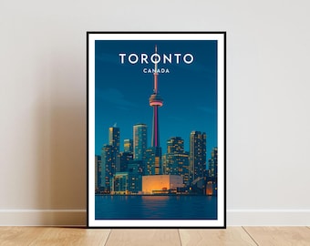 Toronto Travel Print - Canada, Toronto Poster, Canada Poster, Travel Wall Art, Canada Print, Toronto Print, Toronto, Toronto Art