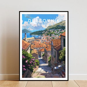 Dubrovnik Travel Print - Croatia, Dubrovnik Poster, Croatia Poster, Travel Wall Art, Croatia Print, Croatia, Dubrovnik, Europe, Croatian