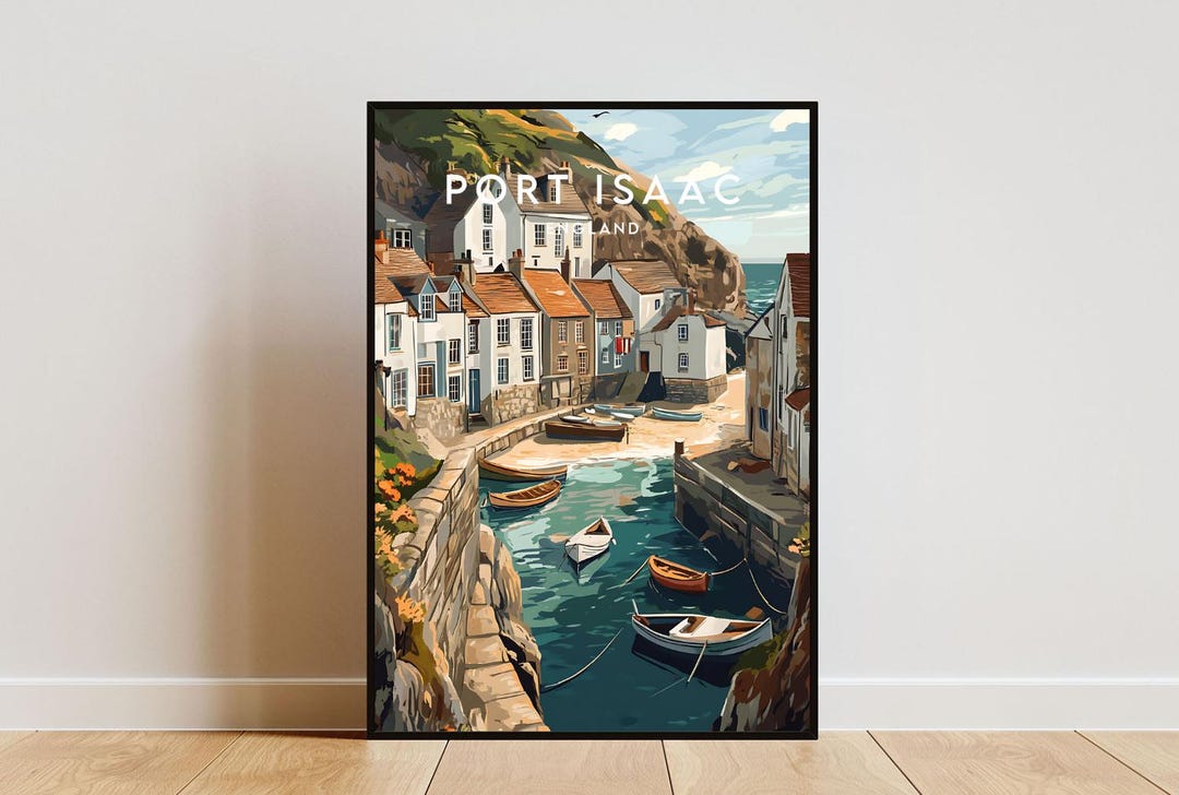 Port Isaac Sign Port Isaac Travel Print - England, Port Isaac Poster, England Poster ...