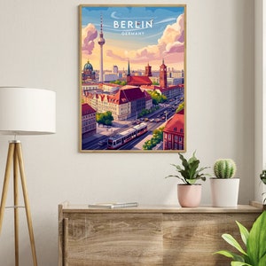 Berlin Resetryck - Tyskland, Berlinposter, Tysklandposter, Reseväggkonst, Tysklandtryck, poster, Tyskland, Europa, Berlintryck, tysk bild 3
