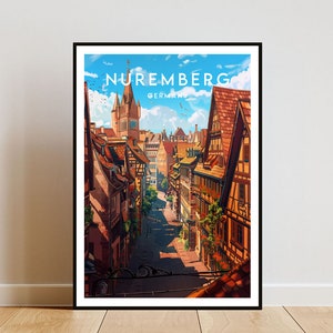 Nuremberg Travel Print - Germany, Nuremberg Poster, Germany Poster, Travel Wall Art, Germany Print, poster, Germany, Europe, Nuremberg Print