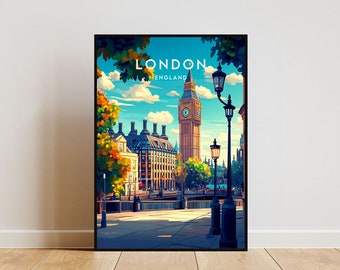 London Travel Print - England, London Poster, England Poster, Travel Wall Art, England Print, poster, England, Europe, London Print, Big Ben