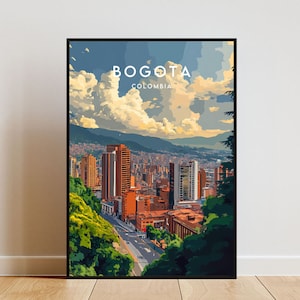 Bogota Travel Print - Colombia, Bogota Poster, Colombia Poster, Travel Wall Art, Colombia Print, Bogota Wall Art, South America, Colombian