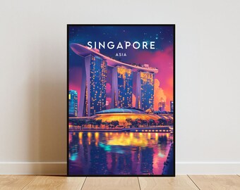 シンガポールのプリントポスター、シンガポールのウォールアート