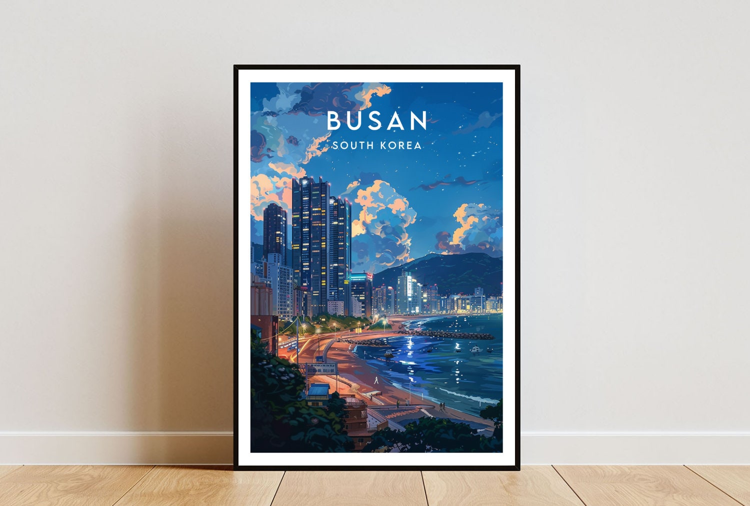 Busan Travel Print - South Korea, Busan Poster, South Korea Poster ...