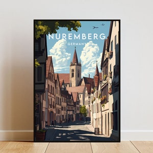 Nuremberg Travel Print - Germany, Nuremberg Poster, Germany Poster, Travel Wall Art, Germany Print, Poster, Germany, Europe, Nuremberg Print