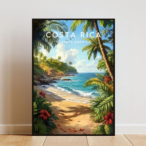 Costa Rica Travel Print - Central America, Costa Rica Poster, Central America Poster, Travel Wall Art, Costa Rica Print, Costa Rica Wall Art
