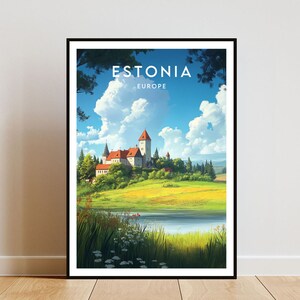 Estonia Travel Print - Europe, Europe Poster, Estonia Poster, Travel Wall Art, Estonia Print, Estonia, Europe, Tallinn Wall Art, Tallinn Art