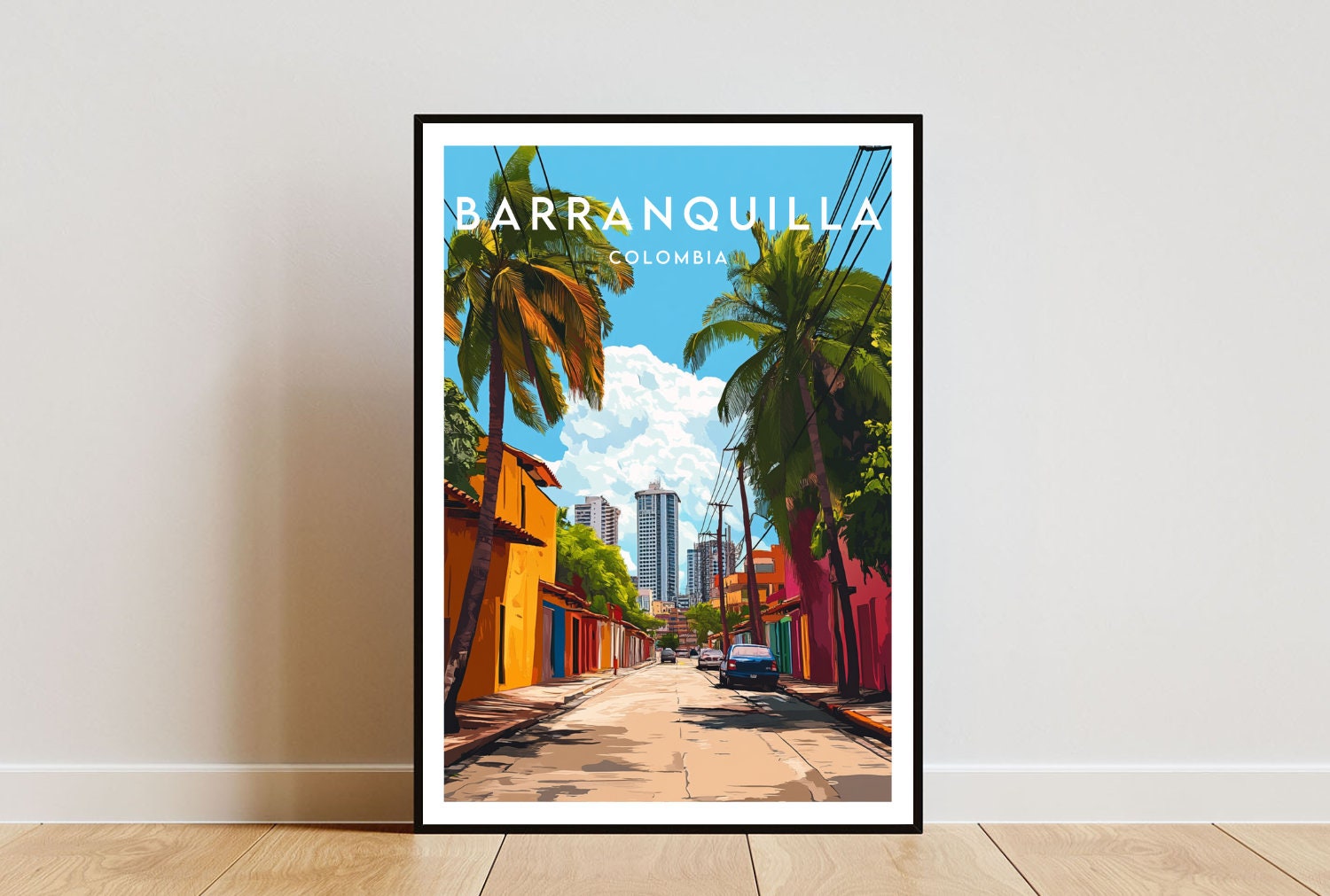 Barranquilla Travel Print - Colombia, Barranquilla Poster, Colombia Poster, Travel Wall Art, Colombia Print, Barranquilla, South America
