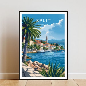 Split Travel Print - Croatia, Split Poster, Croatia Poster, Travel Wall Art, Croatia Print, Croatia, Split, Europe, Croatian