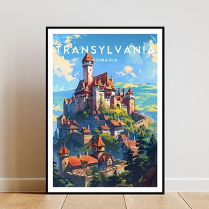 Transylvania Travel Print - Romania, Transylvania Poster, Romania Poster, Travel Wall Art, Romania Print, Romania, Europe, Transylvania