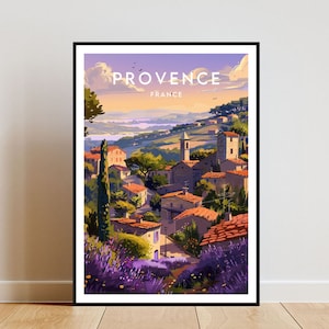 Provence Travel Print - France, Provence Poster, France Poster, Travel Wall Art, France Print, poster, France, Europe, Provence, Wall Art