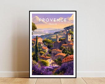 Provence Travel Print - France, Provence Poster, France Poster, Travel Wall Art, France Print, poster, France, Europe, Provence, Wall Art
