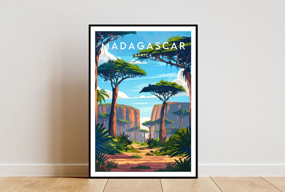 Madagascar Travel Print - Africa, Madagascar Poster, Africa Poster ...