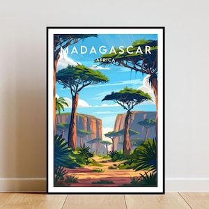Madagascar Travel Print - Africa, Madagascar Poster, Africa Poster, Travel Wall Art, Africa Print, Madagascar Wall Art, Madagascar, Africa