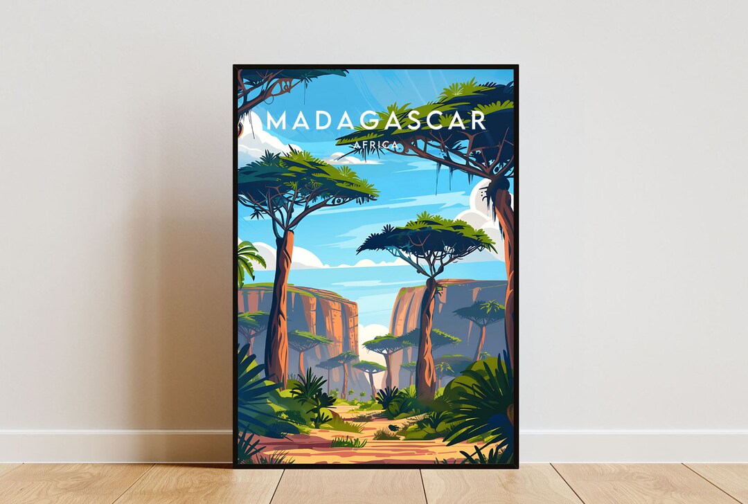 Madagascar Travel Print - Africa, Madagascar Poster, Africa Poster