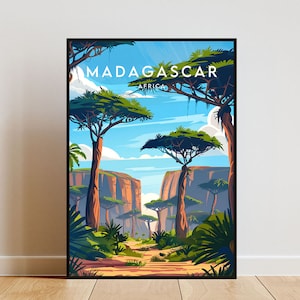 Madagascar Travel Print - Africa, Madagascar Poster, Africa Poster, Travel Wall Art, Africa Print, Madagascar Wall Art, Madagascar, Africa