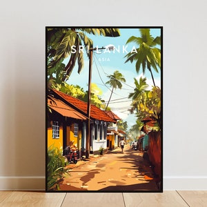 Sri Lanka Travel Print - Asia, Sri Lanka Poster, Asia Poster, Travel Wall Art, Sri Lanka Print, poster, Sri Lanka, Asia, South Asia, Kandy