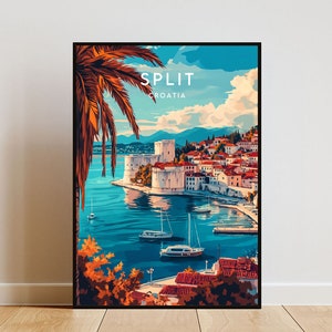 Split Travel Print - Croatia, Split Poster, Croatia Poster, Travel Wall Art, Croatia Print, Croatia, Split Wall Art, Europe, Croatian