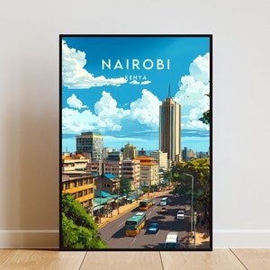 Nairobi Travel Print - Kenya, Kenya Poster, Kenya Poster, Travel Wall Art, Kenya Print, Nairobi Wall Art, Kenya, Africa, Nairobi, Kenya