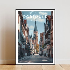 Dortmund Travel Print - Germany, Dortmund Poster, Germany Poster, Travel Wall Art, Germany Print, poster, Germany, Europe, Dortmund Print