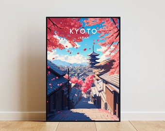 Kyoto Travel Print - Japan, Kyoto Poster, Japan Poster, Travel Wall Art, Japan Print, Kyoto, Japanese Poster, Kyoto Wall Art, Japan Wall Art