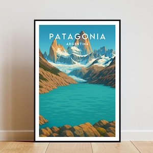 Patagonia Travel Print - Argentina, Patagonia Poster, Argentina Poster, Travel Wall Art, Argentina Print, Patagonia Print, Patagonia