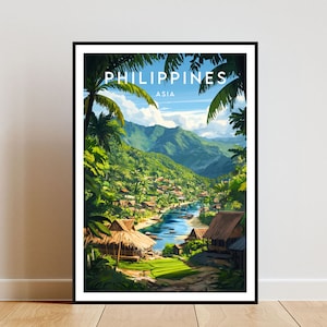 Philippines Travel Print - Asia, Philippines Poster, Travel Wall Art, Philippines Print, Philippines, Asia, Asia Poster, Philippines WallArt