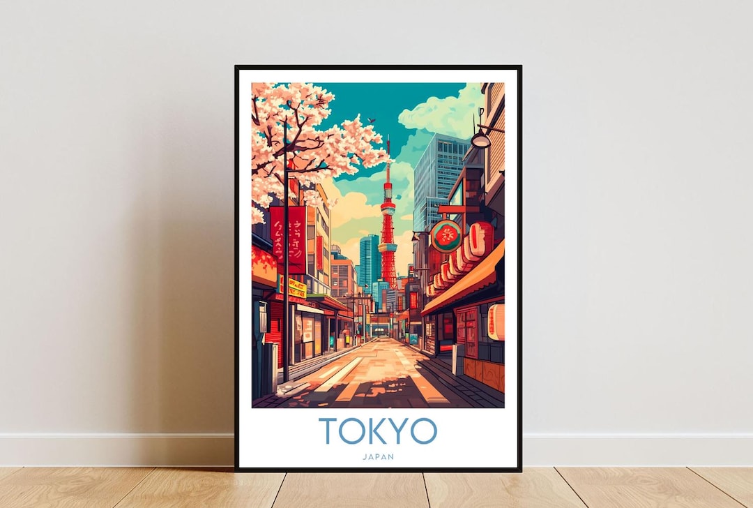 Tokyo Travel Print - Japan, Tokyo Poster, Japan Poster, Travel Wall Art ...