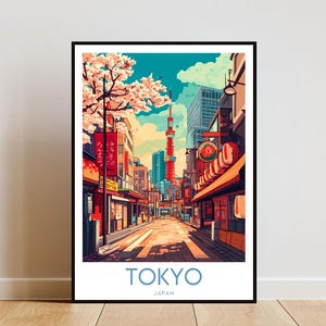 Tokyo Travel Print - Japan, Tokyo Poster, Japan Poster, Travel Wall Art, Japan Print, Tokyo Print, Japanese Poster, Japan Wall Art