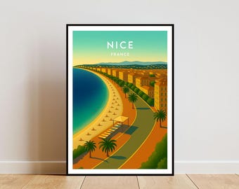 Nice Travel Print - France, Nice Poster, France Poster, Travel Wall Art, France Print, Nice Print, Nice, France Travel Print