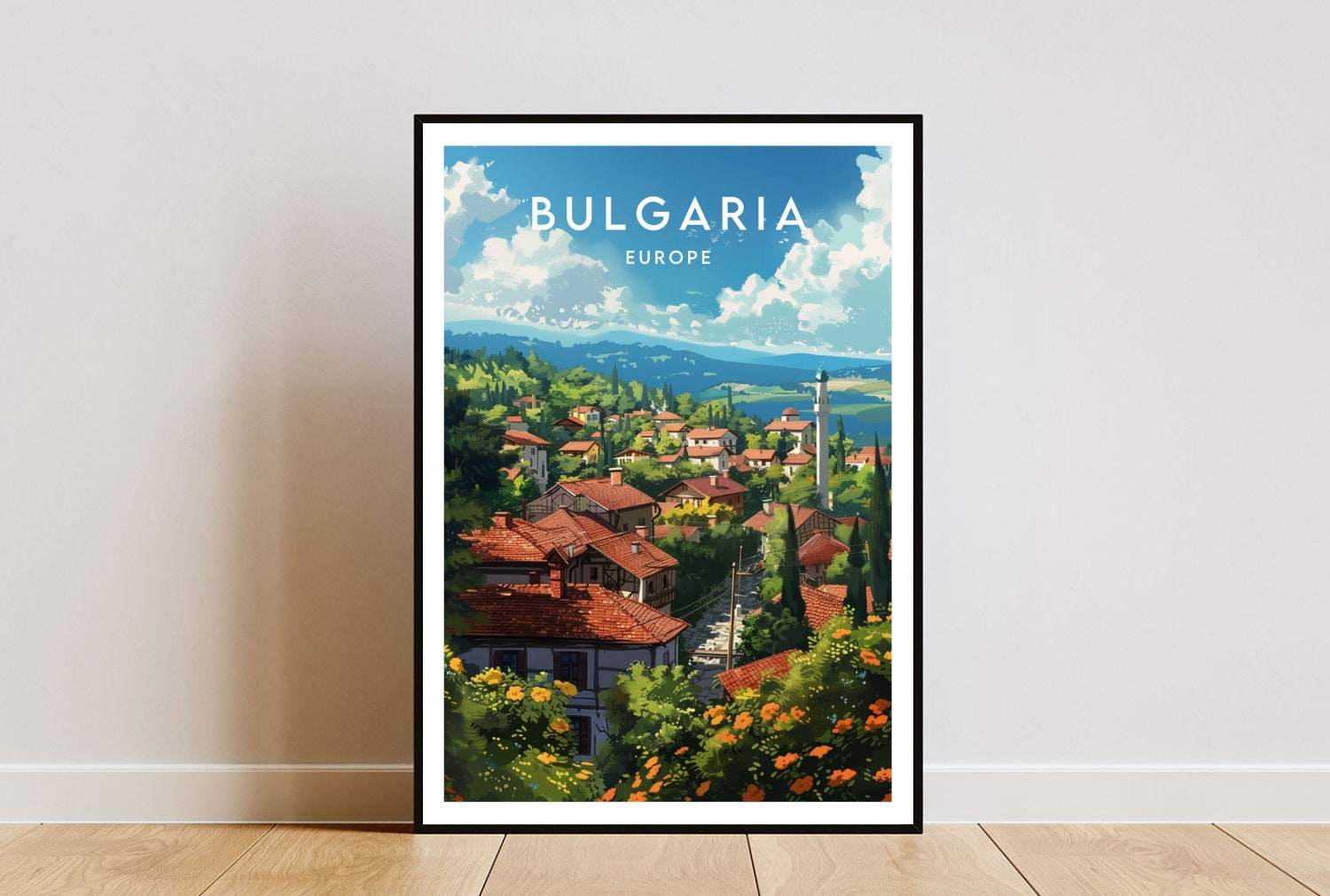 Bulgaria Travel Print - Europe, Europe Poster, Bulgaria Poster, Travel Wall Art, Bulgaria Print, Bulgaria, Europe, Sofia Poster, Sofia Print