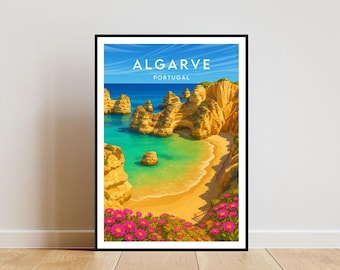 Algarve Travel Print - Portugal, Algarve Poster, Portugal Poster, Travel Wall Art, Portugal Print, Algarve Print, Algarve, Portugal Travel