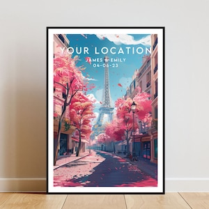 Custom Travel Print - Personalised, Custom Poster, Personalised Poster, Travel Wall Art, Custom Print, Custom Destination Poster, Print