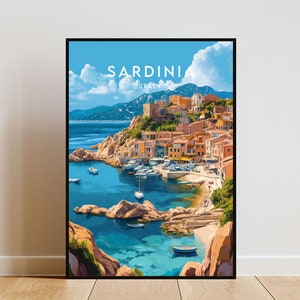 Sardinia Travel Print - Italy, Sardinia Poster, Italy Poster, Travel Wall Art, Italy Print, Poster, Italy, Europe, Sardinia, Italy Wall Art