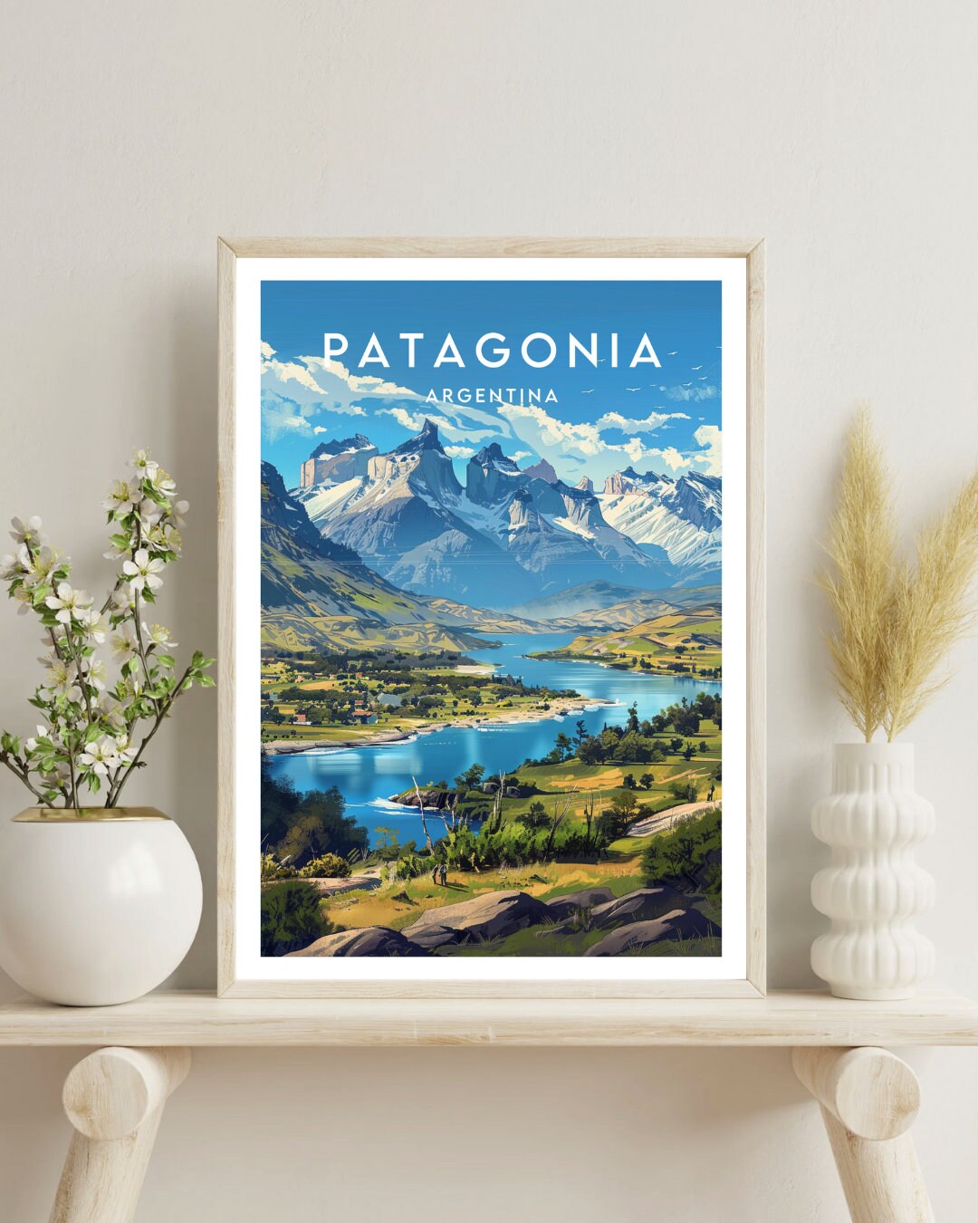 Patagonia Travel Print - Argentina, Patagonia Poster, Argentina