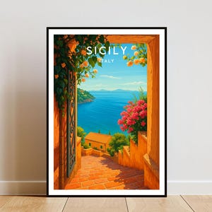 Sicily Travel Print - Italy, Sicily Poster, Italy Poster, Travel Wall Art, Italy Print, Sicily Print, Sicily, Sicily Italy Poster